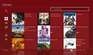 organizar juegos de playstation 4 biblioteca ps4