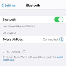 AirPods bluetooth