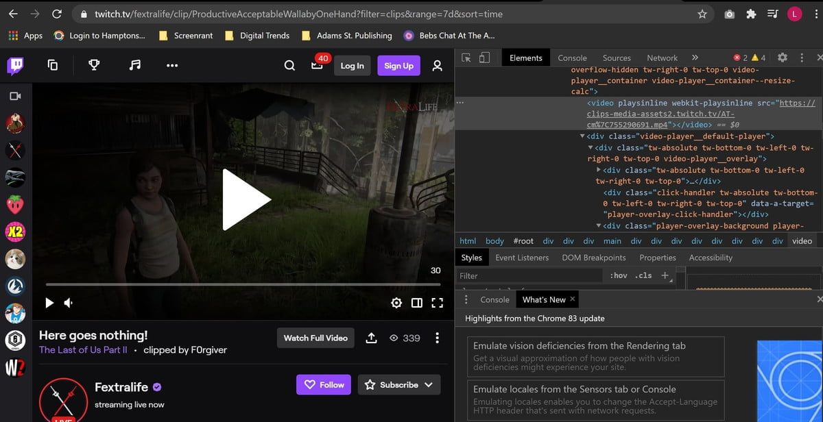Cómo descargar clips de Twitch