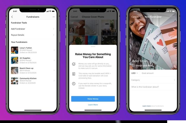 Captura de donaciones en Instagram