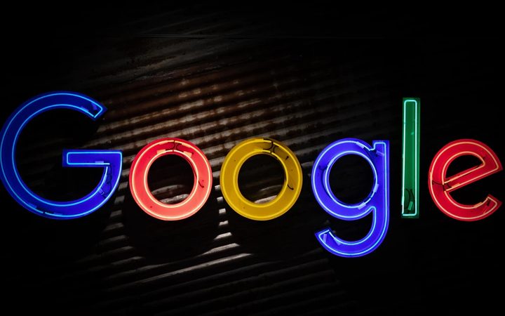 Logo de Google en luces