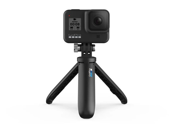 GoPro Hero8 Black sobre un fondo blanco.