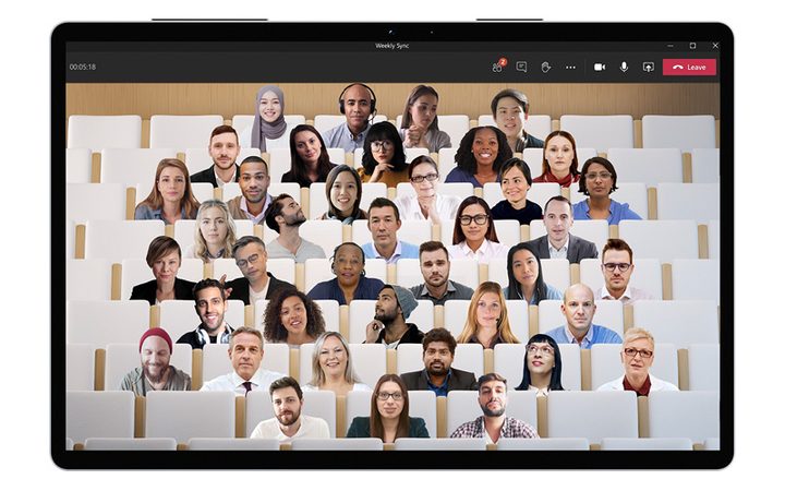 Interfaz de Microsoft Team