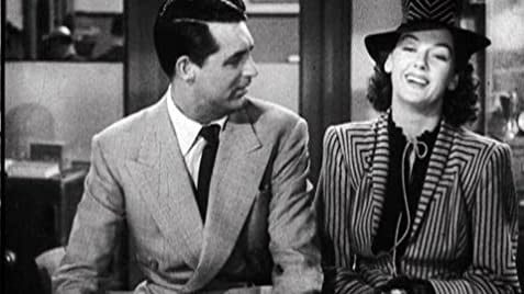 Cary Grant y Rosalind Russell en His Girl Friday