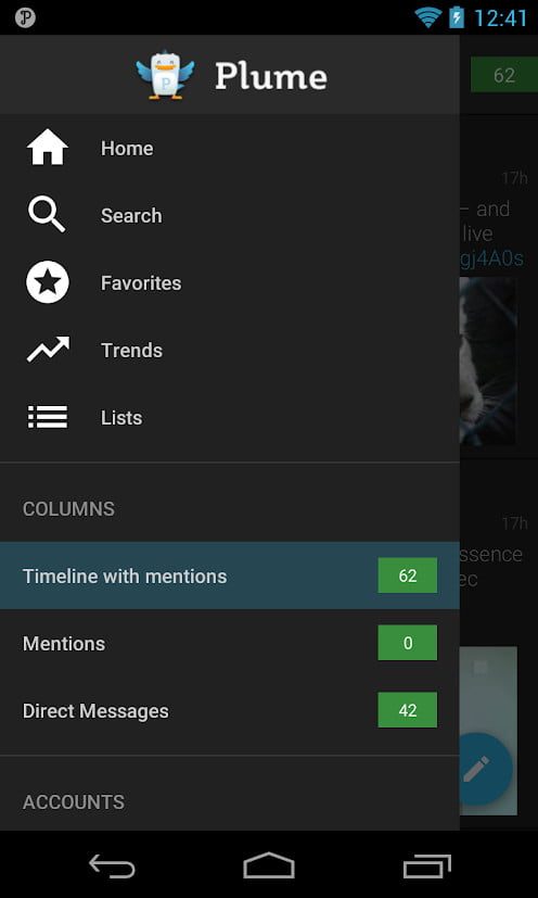 aplicaciones para twitter plume for twitter3 610x1018