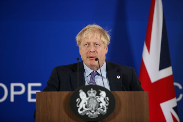 El primer ministro británico Boris Johnson