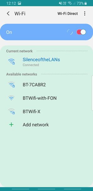 Pantalla de configuración para compartir wifi en Android 10 4