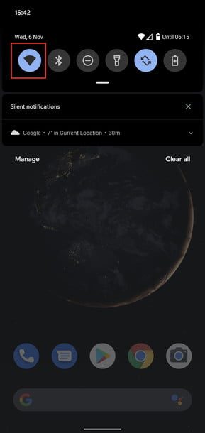 Pantalla de configuración para compartir wifi en Android 10 1