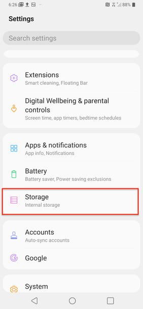 como acelerar tu telefono android storage1 4 610x610