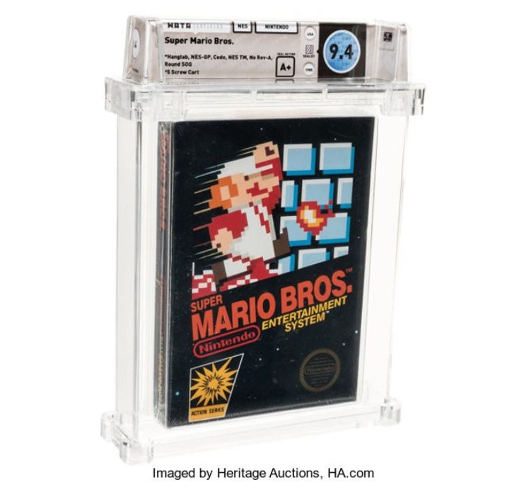copia de Super Mario Bros. subastada por una cantidad récord