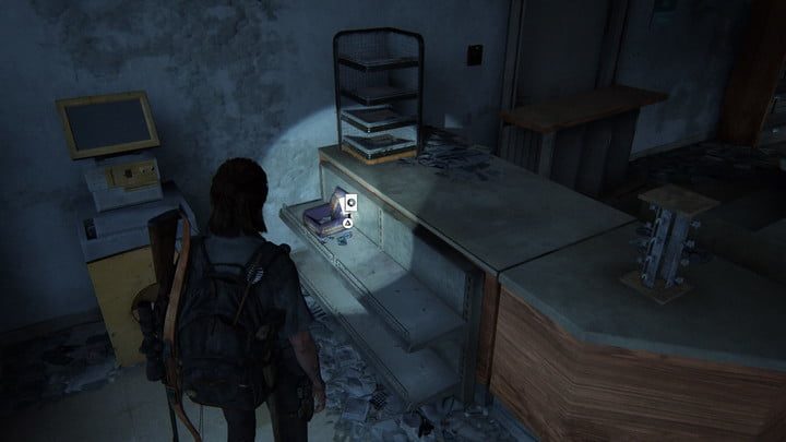 Aquí está una carta coleccionable en The Last of Us Part II