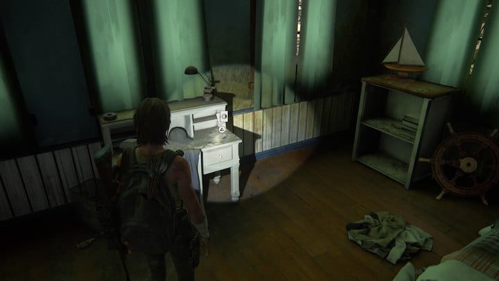 Aquí está una carta coleccionable en The Last of Us Part II