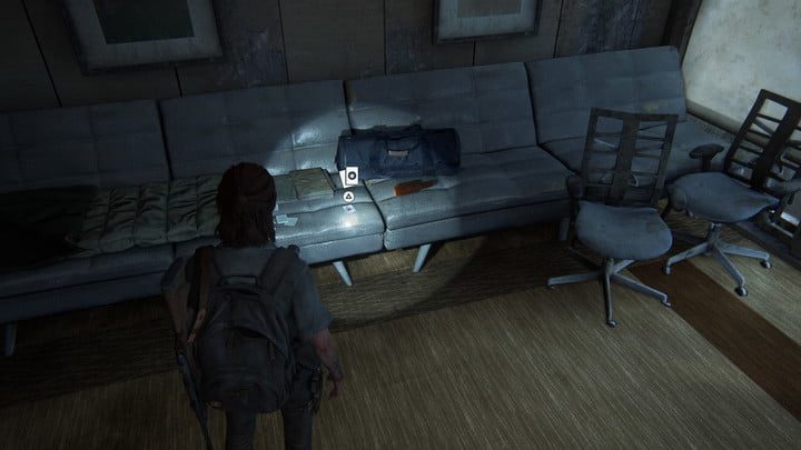 Aquí está una carta coleccionable en The Last of Us Part II