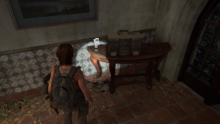 Aquí está una carta coleccionable en The Last of Us Part II
