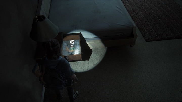 Aquí está una carta coleccionable en The Last of Us Part II