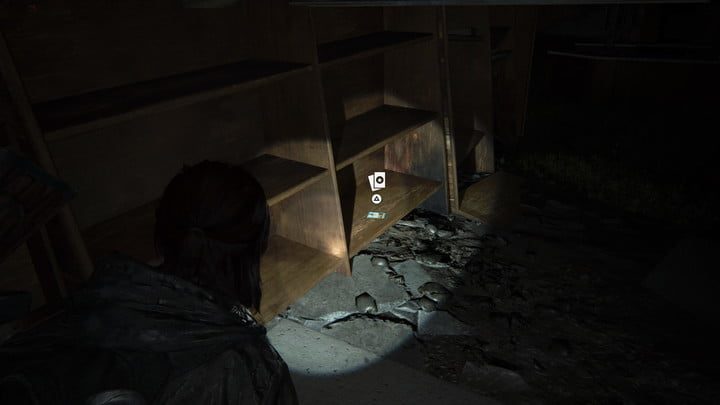 Aquí está una carta coleccionable en The Last of Us Part II