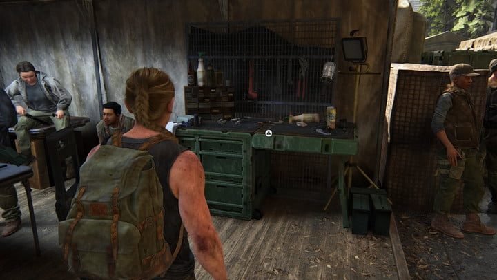 Una mesa de trabajo en The Last of Us Part II