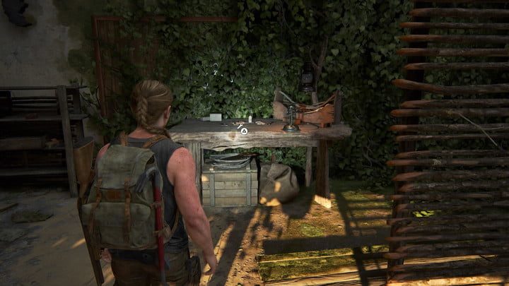 Una mesa de trabajo en The Last of Us Part II