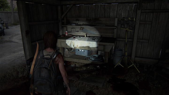 Una mesa de trabajo en The Last of Us Part II