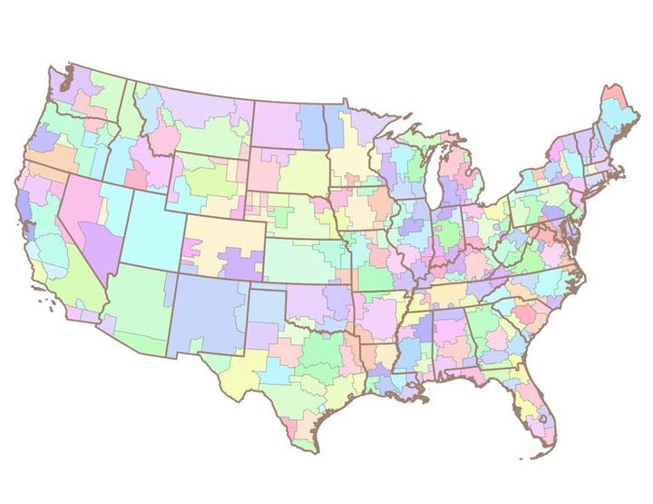 Mapa de EEUU para mostrar disponibilidad de señal ATSC 3.0