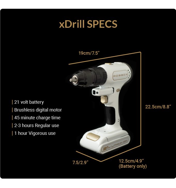 taladro xdrill sensores profundidad pantalla tactil 3