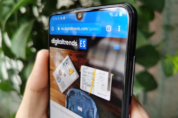 Detalle de la pantalla del Galaxy A31
