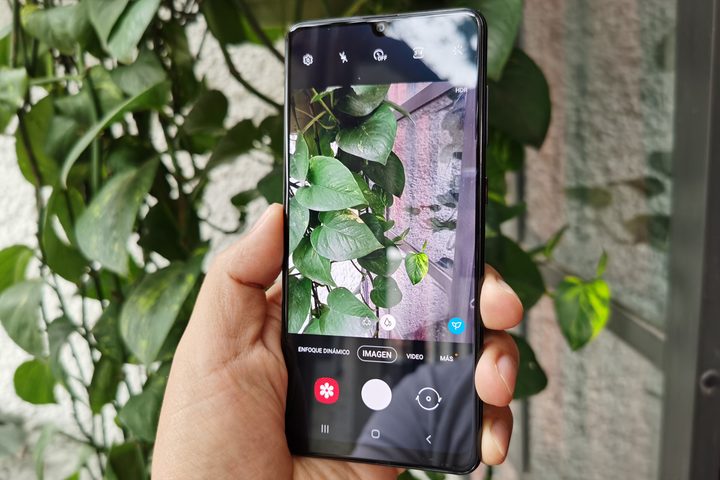 Interfaz de la cámara del Galaxy A31