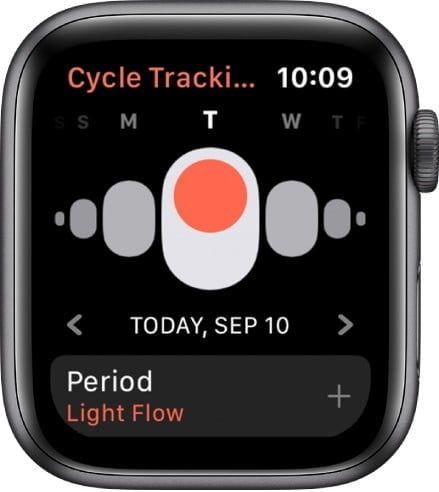 Cómo realizar el seguimiento del período con el Apple Watch