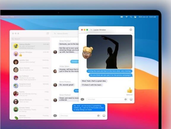 Aplicación Mensajes de Apple para revisar todo sobre MacOS Big Sur