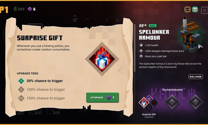 Minecraft Dungeons: lista completa de armas y armaduras