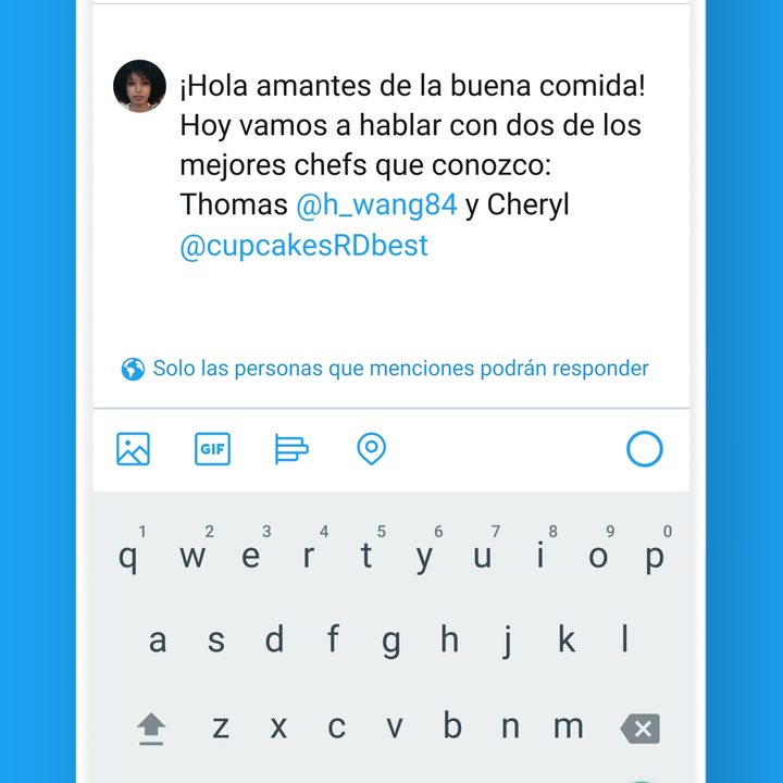 Proceso para restringir comentarios en Twitter