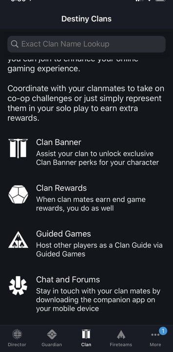 Cómo crear un clan en Destiny 2 y a dónde debes ir desde allí
