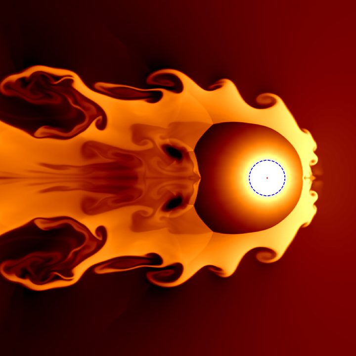 Ilustración de una supernova