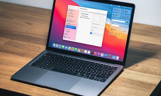Una computadora con MacOS Big Sur