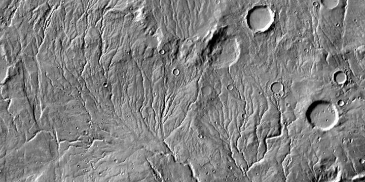 Red de valles de Marte.