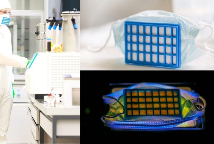 Mascarilla de nanocables de titanio