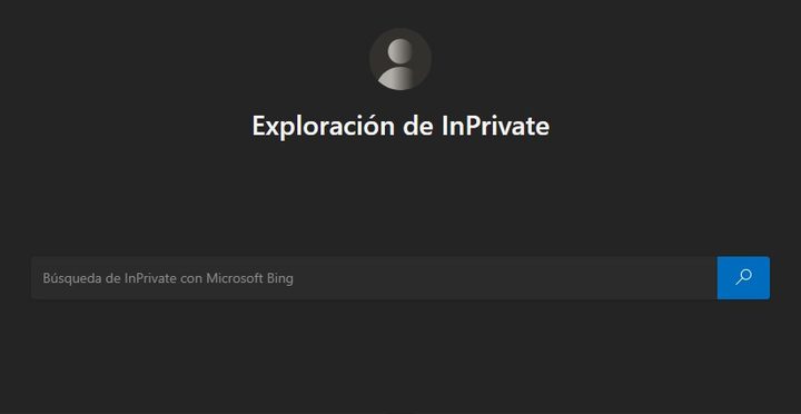 Navegación en privado en Microsoft Edge