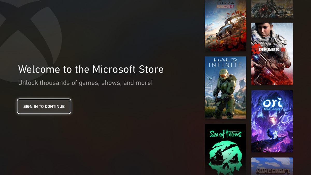 microsoft store xbox nuevo look sign in