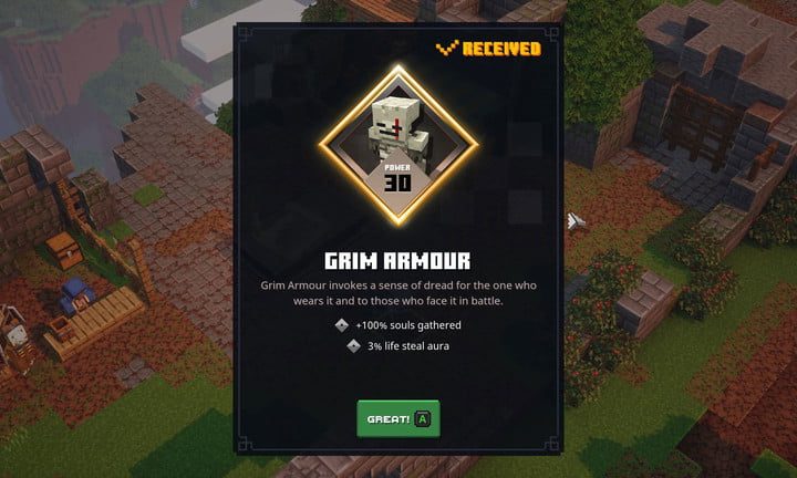 Minecraft Dungeons: lista completa de armas y armaduras