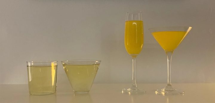 Vasos y copas de estudio de la revista Nature