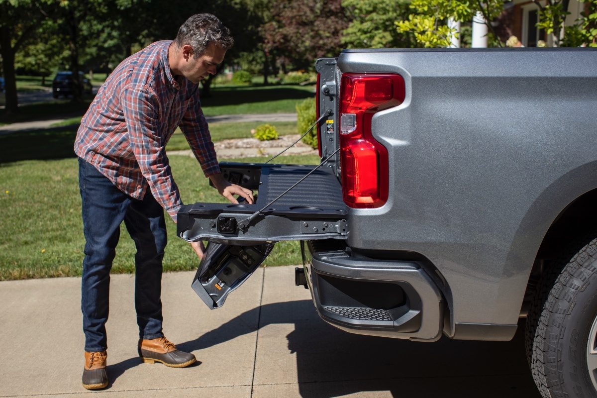 chevolet silverado porton trasero inteligente 2021 chevrolet multi flex tailgate