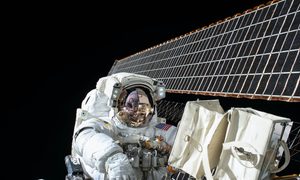 Un astronauta en el espacio