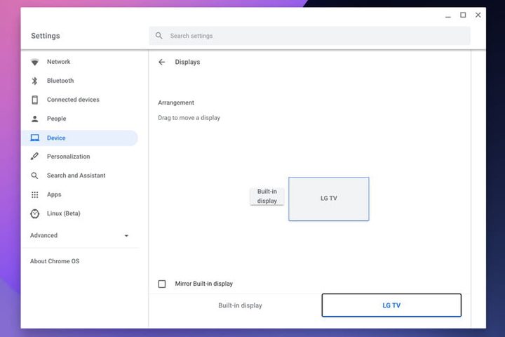 Configuración de ChormeOS en una TV LG para conectar el PC a la TV