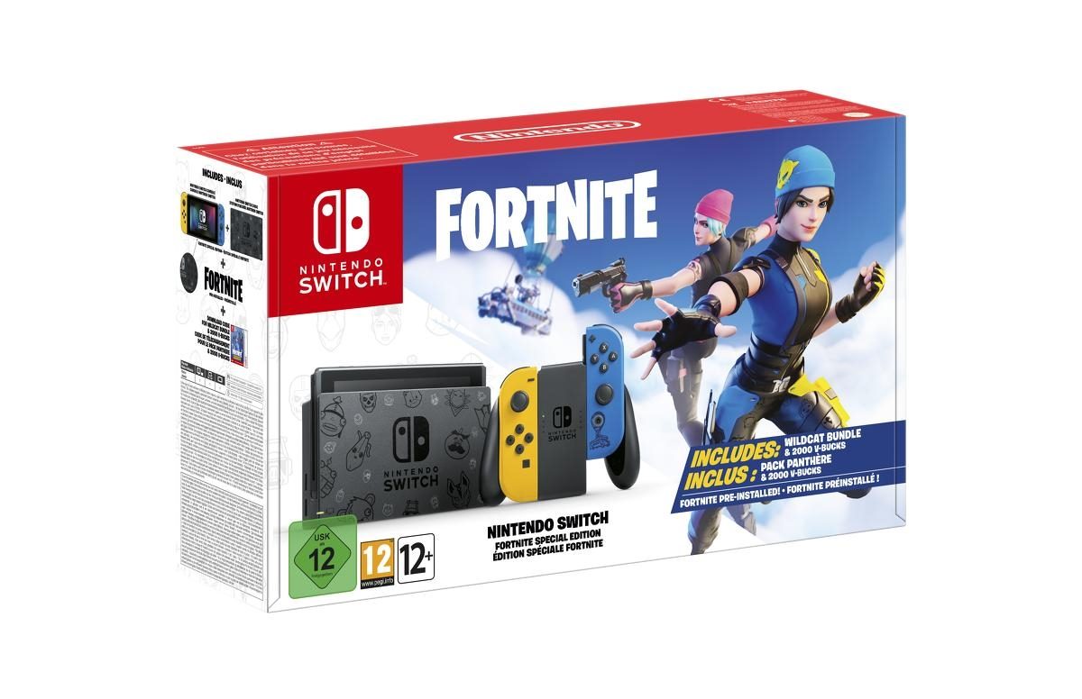 Consola Nintendo Switch basada en Fortnite
