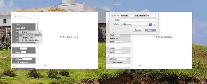 Cómo transferir contactos desde iPhone a Android con iCloud, exportando .vCard