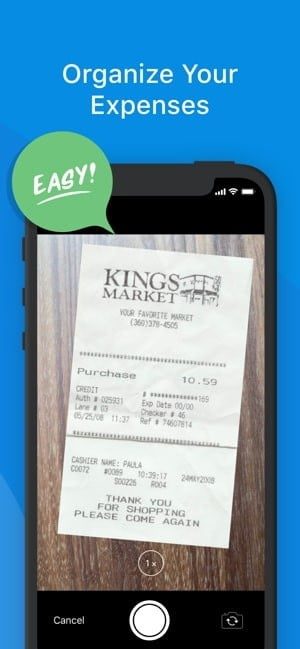mejores apps para pequenas empresas freshbooks app screenshot 2 organize expenses 300x649