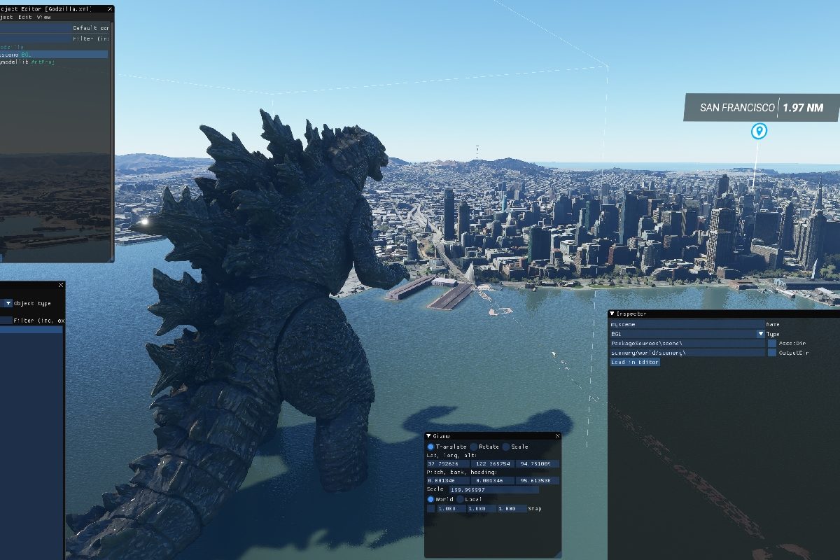 Godzilla en Microsoft Flight Simulator