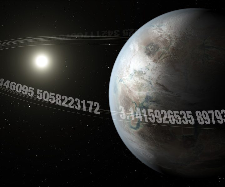La imagen muestra una recreación de la Tierra Pi, recientemente descubierta por los astrónomos.