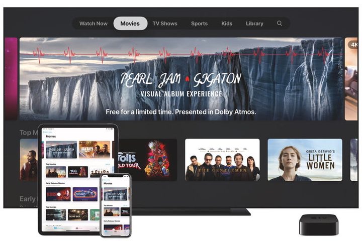 Imagen de Apple TV en diferentes dispositivos para conocer qué es Apple One