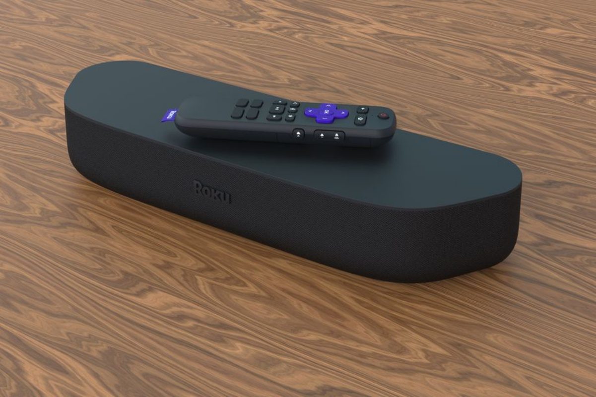 roku strambar sonido television 4k streambar on table 0
